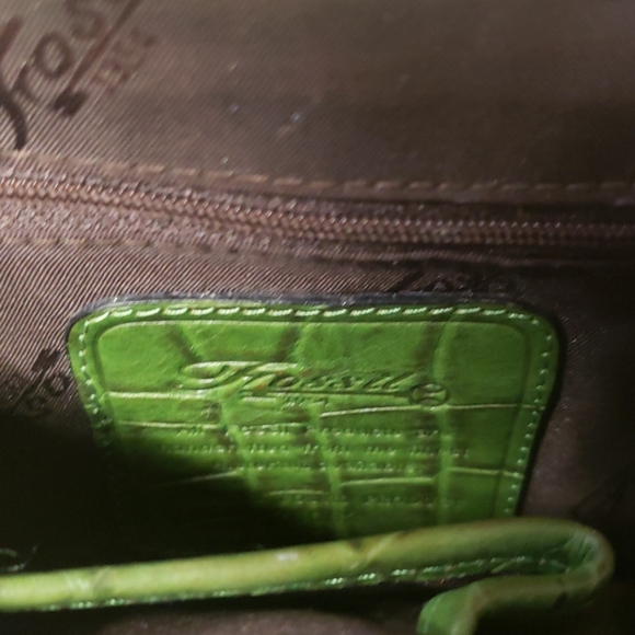 Fossil alligator print handbag 10"x 7"x 4" - Picture 3 of 8